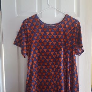 Lularoe Carly Large Clemson Tigers colors